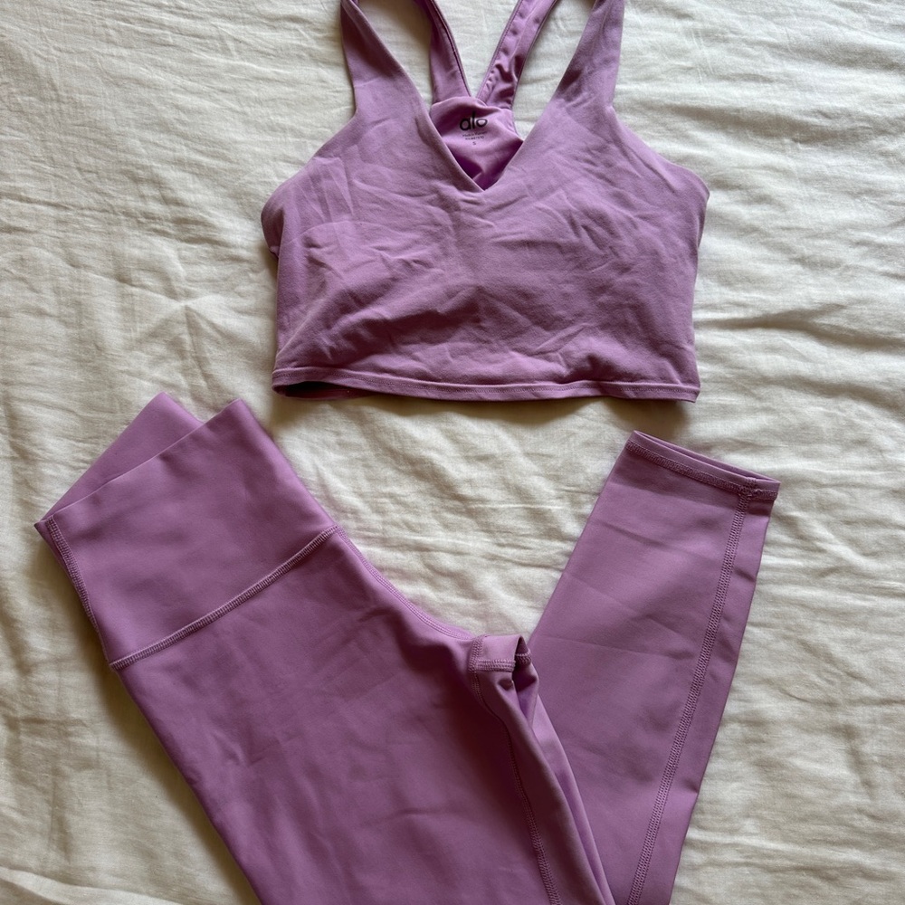 ALO Yoga Lavender Activewear Set